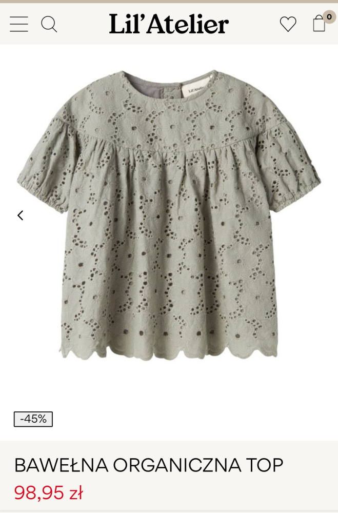 BAWEŁNA ORGANICZNA TOP - Mali 92-128  Dziewczyna  Grey  Lil' Atelier® Polska.png